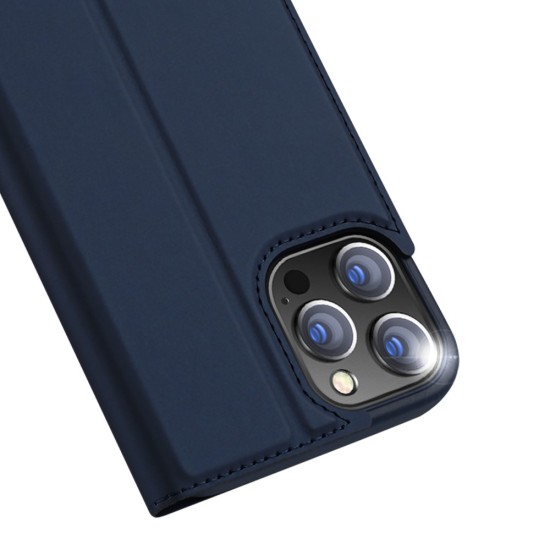 Dux Ducis Skin Pro series priekš Apple iPhone 13 Pro Max - Tumši Zils - sāniski atverams maciņš ar magnētu un stendu