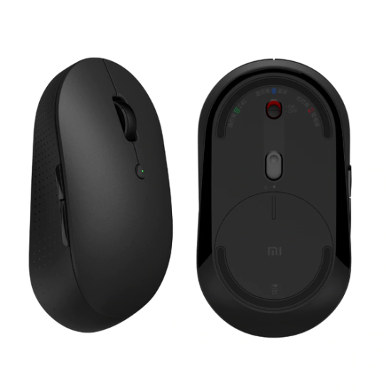 Xiaomi Mi HLK4040GL Dual Mode Wireless Optical Mouse Silent Edition 2.4 GHz / Bluetooth 4.2 1300 DPI - Melna - Bezvadu datorpele