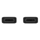 Samsung 1.8M EP-DW767JBE Type-C to Type-C 3A cable (без упаковки) - Чёрный - USB-C дата кабель / провод для зарядки