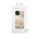 iDeal of Sweden Fashion SS19 Back Case priekš Apple iPhone 14 - Sparkle Greige Marble - plastikāta aizmugures apvalks ar iebūvētu metālisku plāksni / bampers-vāciņš