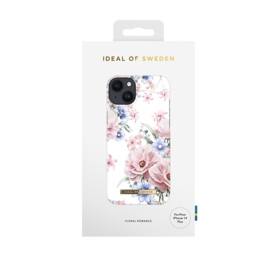 iDeal of Sweden Fashion SS17 Back Case priekš Apple iPhone 14 Plus - Floral Romance - plastikāta aizmugures apvalks ar iebūvētu metālisku plāksni / bampers-vāciņš