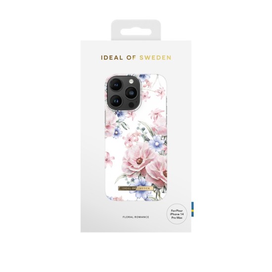 iDeal of Sweden Fashion SS17 Back Case priekš Apple iPhone 14 Pro Max - Floral Romance - plastikāta aizmugures apvalks ar iebūvētu metālisku plāksni / bampers-vāciņš