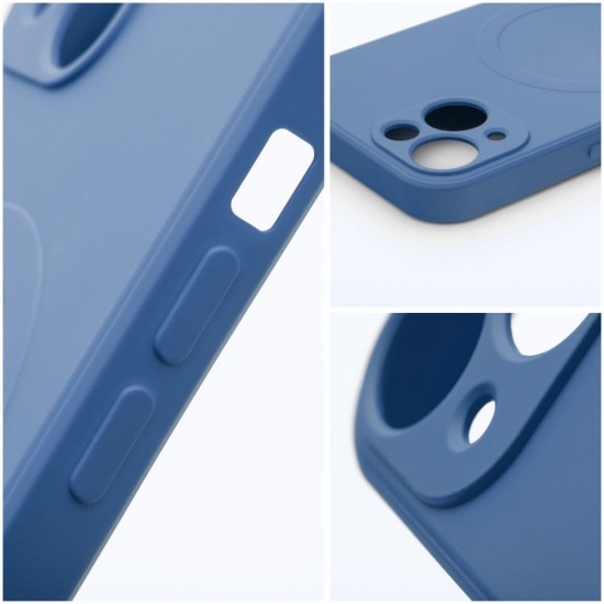 Silicone MagSafe Back Case priekš Apple iPhone 14 - Zils - silikona aizmugures apvalks / bampers-vāciņš