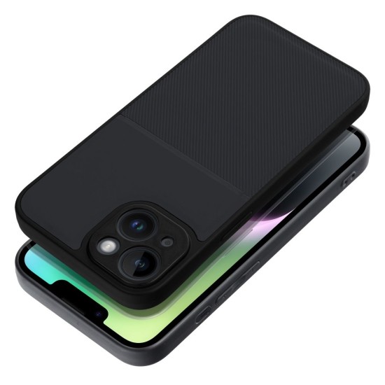 Forcell Noble Back Case для Samsung Galaxy A22 5G A226 - Чёрный - накладка из искусственный кожи с встроенной металической пластиной / бампер-крышка