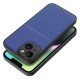 Forcell Noble Back Case priekš Samsung Galaxy A22 5G A226 - Zils - mākslīgās ādas aizmugures apvalks ar iebūvētu metālisku plāksni / bampers-vāciņš