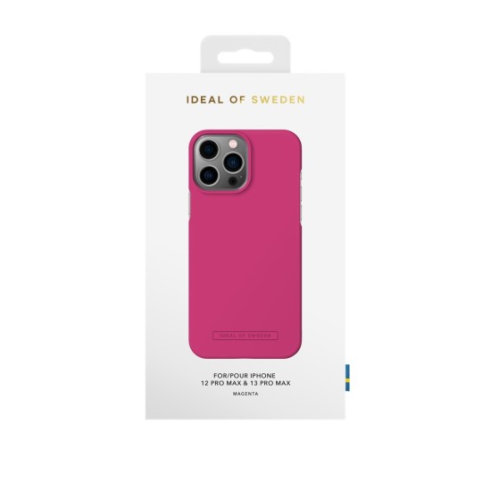 iDeal of Sweden Seamless AG22 Back Case priekš Apple iPhone 13 Pro Max - Magenta - ciets silikona aizmugures apvalks ar iebūvētu metālisku plāksni / bampers-vāciņš