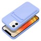 Forcell Card Back Case priekš Apple iPhone 12 / 12 Pro - Violets - silikona aizmugures apvalks ar kabatiņu / bampers-vāciņš
