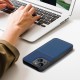Forcell Noble Back Case priekš Apple iPhone 11 - Zils - mākslīgās ādas aizmugures apvalks ar iebūvētu metālisku plāksni / bampers-vāciņš