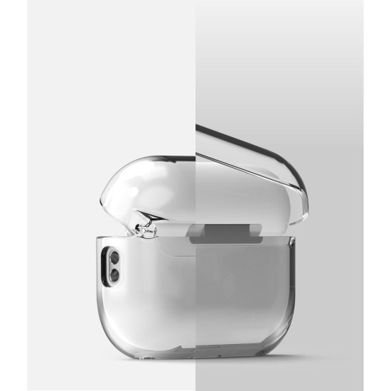 Ringke Hingle Case priekš Apple Airpods Pro 2 - Caurspīdīgs - plastikāta apvalks bezvadu austiņu lādēšanas ierīcei ar karabīni