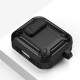 Tech-Protect X-Carbo Case priekš Apple Airpods Pro 2 - Pelēks - triecienizturīgs silikona-plastikāta apvalks bezvadu austiņu lādēšanas ierīcei ar karabīni