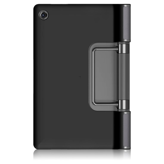 PU Leather Shock-Absorption Tablet Cover with Kickstand priekš Lenovo Yoga Tab 11 J706 - Pelēks - sāniski atverams maciņš ar stendu