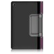 PU Leather Shock-Absorption Tablet Cover with Kickstand priekš Lenovo Yoga Tab 11 J706 - Violets - sāniski atverams maciņš ar stendu
