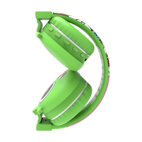 Jellie Monster Frankie YLFS-09BT Bluetooth 5.0 Wireless Headphones with Microphone for Kids Универсальные Детские Беспроводные Стерео Наушники - Зелёные
