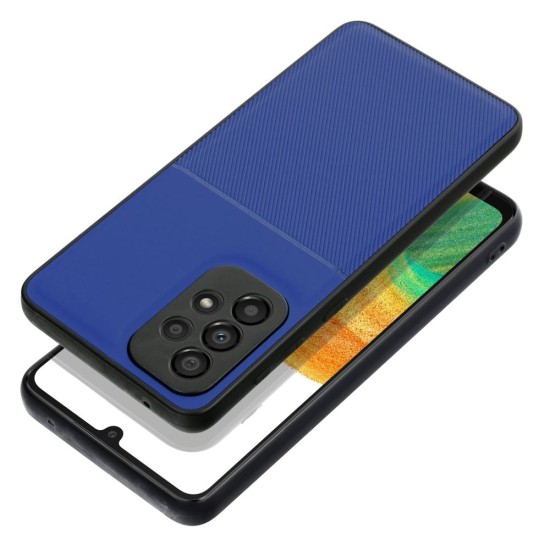 Forcell Noble Back Case priekš Samsung Galaxy A23 5G A236 - Zils - mākslīgās ādas aizmugures apvalks ar iebūvētu metālisku plāksni / bampers-vāciņš