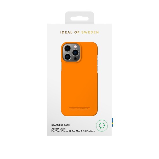 iDeal of Sweden Seamless AS23 Back Case priekš Apple iPhone 13 Pro Max - Apricot Crush - ciets silikona aizmugures apvalks ar iebūvētu metālisku plāksni / bampers-vāciņš