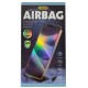 AirBag Shockproof Full Glue Tempered Glass screen protector priekš Apple iPhone 13 / 13 Pro / 14 - Melns - Ekrāna Aizsargstikls / Bruņota Stikla Aizsargplēve