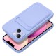 Forcell Card Back Case priekš Apple iPhone 14 - Violets - silikona aizmugures apvalks ar kabatiņu / bampers-vāciņš