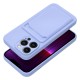 Forcell Card Back Case priekš Apple iPhone 14 Pro Max - Violets - silikona aizmugures apvalks ar kabatiņu / bampers-vāciņš
