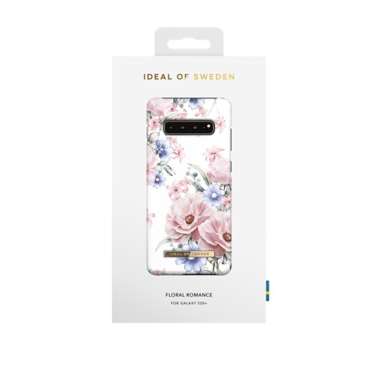 iDeal of Sweden Fashion CS17 Back Case priekš Samsung Galaxy S10 Plus G975 - Floral Romance - plastikāta aizmugures apvalks ar iebūvētu metālisku plāksni / bampers-vāciņš