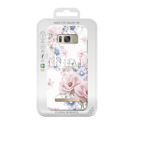 iDeal of Sweden Fashion CS17 Back Case priekš Samsung Galaxy S8 G950 - Floral Romance - plastikāta aizmugures apvalks ar iebūvētu metālisku plāksni / bampers-vāciņš