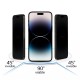 Privacy Tempered Glass screen protector priekš Samsung Galaxy S22 Plus 5G S906 - Melns - Ekrāna Aizsargstikls / Bruņota Stikla Aizsargplēve