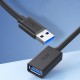 2M Pagarinātāja kabelis USB to USB 3.0 extension cable - Melns - lādēšanas un datu kabeļa / vada pagarinātājs