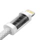 Baseus 1M Dynamic PD 20W USB to Type-C cable - Белый - Apple iPhone / iPad дата кабель / провод для зарядки
