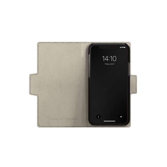 iDeal of Sweden Atelier AW21 Wallet Case priekš Apple iPhone 11 Pro Max - Scarlet Croco - mākslīgās ādas sāniski atverams maciņš ar bamperu uz magnēta