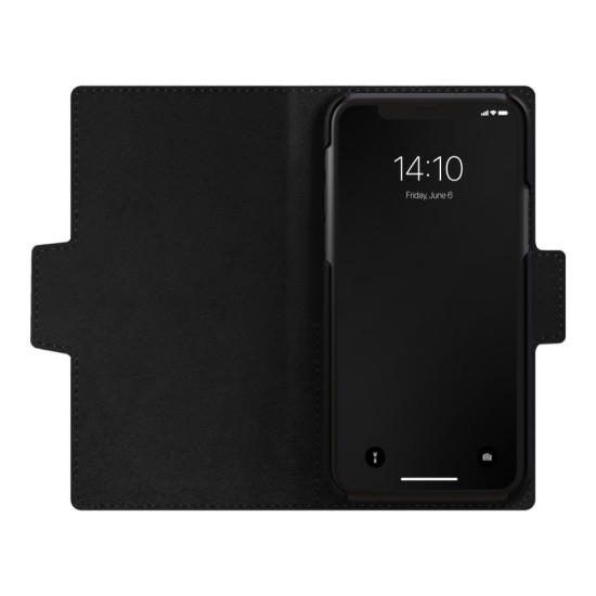 iDeal of Sweden Unity AW20 Wallet Case priekš Apple iPhone 12 Pro Max - Eagle Black - mākslīgās ādas sāniski atverams maciņš ar bamperu uz magnēta