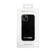 iDeal of Sweden Atelier SS21 Back Case priekš Apple iPhone 13 - Glossy Black Silver - mākslīgās ādas aizmugures apvalks ar iebūvētu metālisku plāksni / bampers-vāciņš