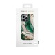 iDeal of Sweden Fashion AW18 Back Case priekš Apple iPhone 13 Pro - Golden Jade Marble - plastikāta aizmugures apvalks ar iebūvētu metālisku plāksni / bampers-vāciņš