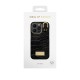 iDeal of Sweden Atelier SS22 Back Case priekš Apple iPhone 14 Pro - Black Croco - mākslīgās ādas aizmugures apvalks ar iebūvētu metālisku plāksni / bampers-vāciņš