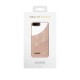 iDeal of Sweden Atelier SS21 Back Case priekš Apple iPhone 7 Plus / 8 Plus - Blush Pink Snake - mākslīgās ādas aizmugures apvalks ar iebūvētu metālisku plāksni / bampers-vāciņš