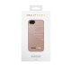 iDeal of Sweden Atelier SS20 Back Case priekš Apple iPhone 7 / 8 / SE2 (2020) / SE3 (2022) - Rose Smoke Croco - mākslīgās ādas aizmugures apvalks ar iebūvētu metālisku plāksni / bampers-vāciņš