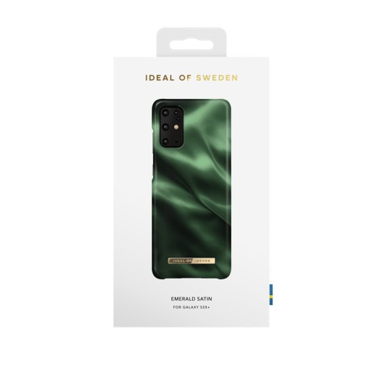 iDeal of Sweden Fashion AW19 Back Case priekš Samsung Galaxy S20 Plus 5G G986 - Emerald Satin - plastikāta aizmugures apvalks ar iebūvētu metālisku plāksni / bampers-vāciņš