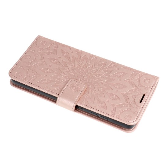 Forcell Mezzo Book Case для Samsung Galaxy A14 4G A145 / A14 5G A146 - Розовое Золото / Мандала - чехол-книжка со стендом / подставкой и шнурком