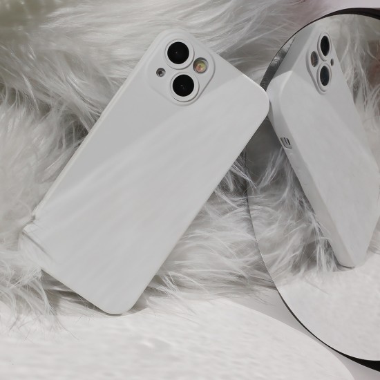 Matt TPU Back Case priekš Apple iPhone 13 mini - Balts - matēts silikona aizmugures apvalks / bampers-vāciņš