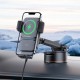 Baseus Wisdom Auto Alignment 15W Wireless QI Charger Car Holder on Dashboard - Melns - Universāls stiprinājums uz automašīnas paneļa ar iebūvētu bezvadu lādētāju