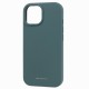 Mercury Silicone Case (Microfiber Soft Touch) priekš Apple iPhone 15 Plus - Zaļš - matēts silikona aizmugures apvalks (bampers vāciņš)
