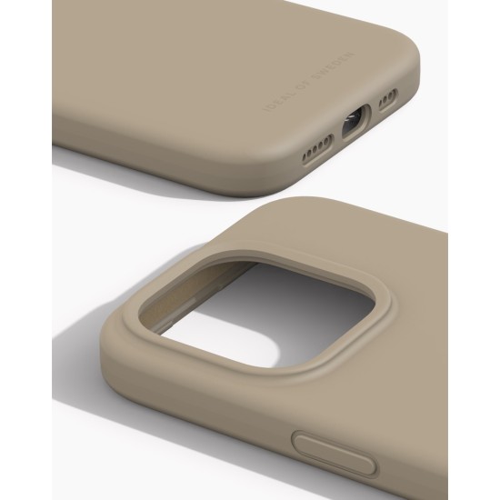 iDeal of Sweden Silicone Back Case priekš Apple iPhone 15 Pro - Beige - silikona aizmugures apvalks / bampers-vāciņš