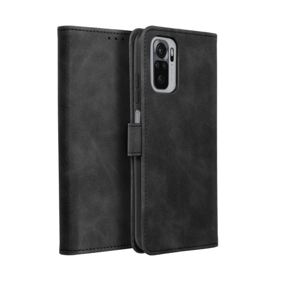 Forcell Tender Book Case priekš Xiaomi Redmi Note 12 Pro+ - Melns - sāniski atverams maciņš ar stendu / grāmatveida maks