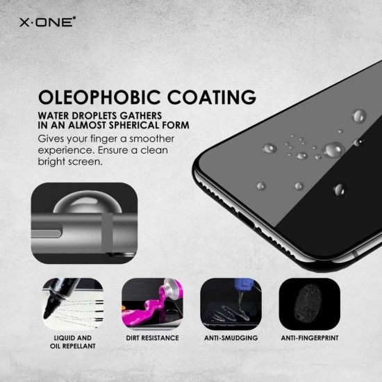 X-One Full Cover Extra Strong Matte Tempered Glass sreen protector priekš Apple iPhone 15 Pro Max - Melns - Matēts Ekrāna Aizsargstikls / Bruņota Stikla Aizsargplēve