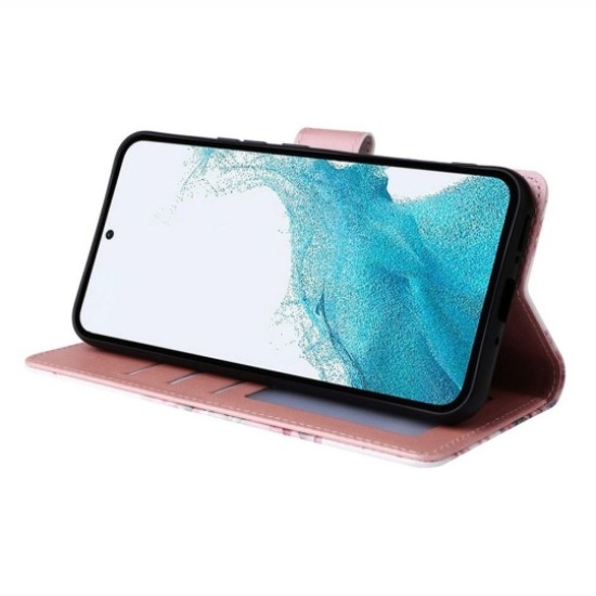 Tech-Protect Wallet Book Case priekš Samsung Galaxy A34 5G A346 - Marmors - sāniski atverams maciņš ar magnētu un stendu / grāmatveida maks