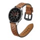 22mm Tech-Protect Leather Watchband Strap - Коричневый - кожанный ремешок для часов