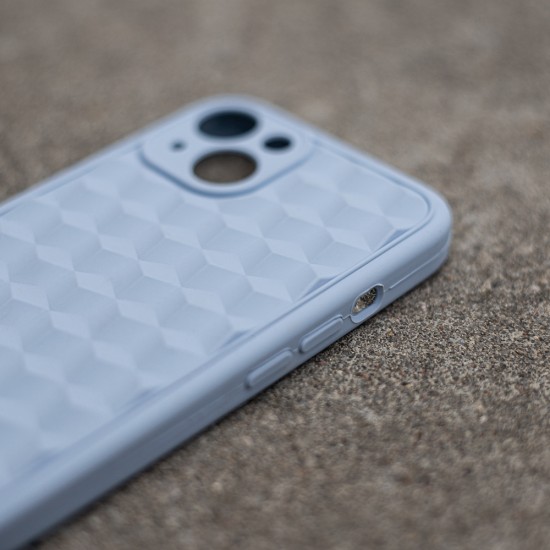 3D Cube Back Case priekš Apple iPhone 14 Pro - Gaiši Zils - silikona aizmugures apvalks / bampers-vāciņš