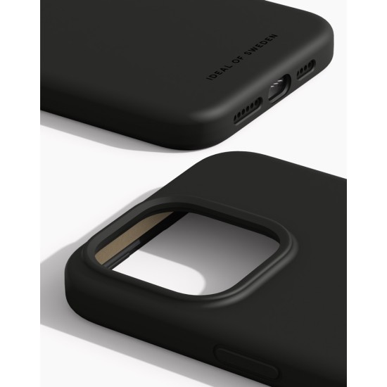 iDeal of Sweden Silicone MagSafe Back Case priekš Apple iPhone 15 Pro Max - Black - silikona aizmugures apvalks / bampers-vāciņš
