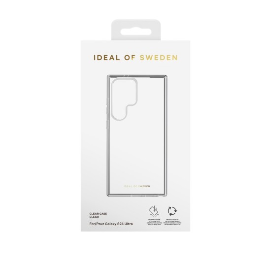 iDeal of Sweden Clear Back Case priekš Samsung Galaxy S24 Ultra 5G - Clear - silikona aizmugures apvalks / bampers-vāciņš