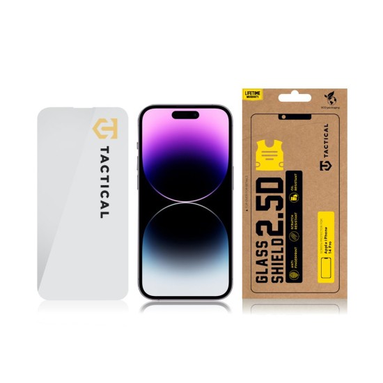 Tactical 2.5D Tempered Glass screen protector priekš Apple iPhone 15 Pro - Ekrāna Aizsargstikls / Bruņota Stikla Aizsargplēve