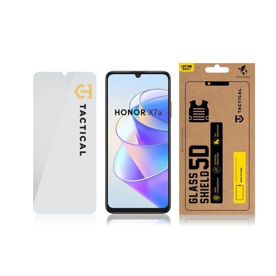 Tactical 2.5D Tempered Glass screen protector priekš Huawei Honor X7a - Ekrāna Aizsargstikls / Bruņota Stikla Aizsargplēve