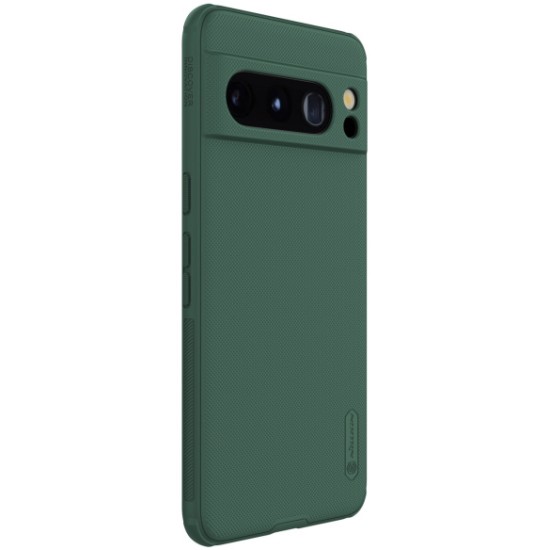 Nillkin Super Frosted Pro Shield Matte PC Mobile Cover priekš Google Pixel 8 Pro - Zaļš - plastikas aizmugures apvalks / bampers-vāciņš